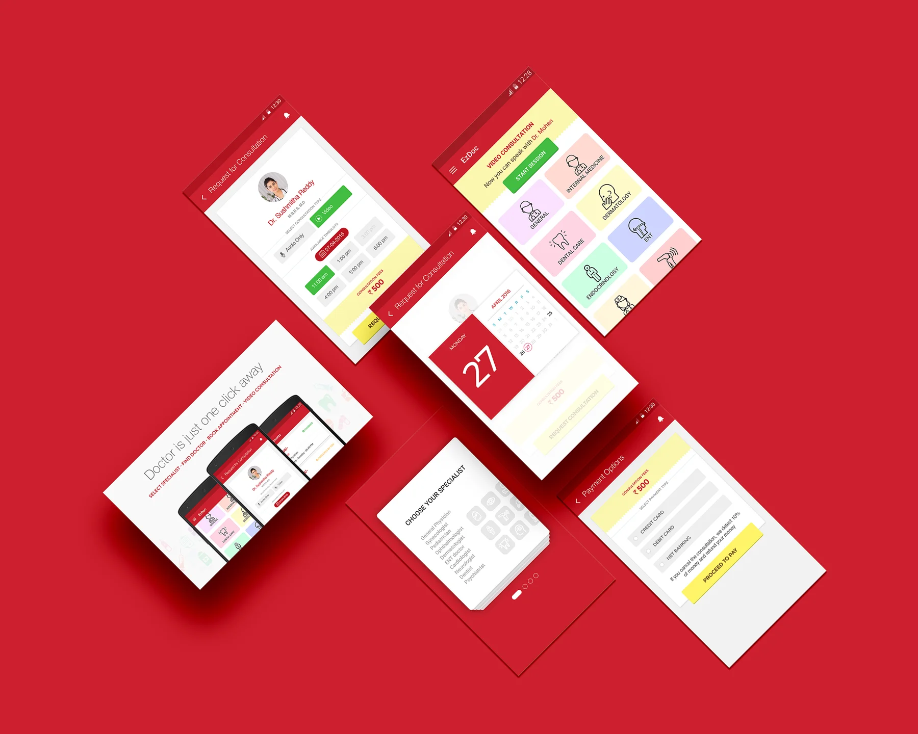 Rovnost mobile interface designs